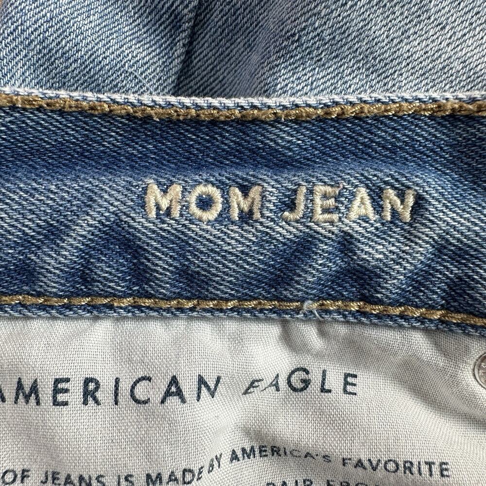American Eagle MOM JEAN Womens Size 6 Short High Rise Jeans Denim Pants 29x25 - Picture 10 of 11